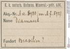 Etiketten zu Diamant (NHMW-MIN-Aa5980)